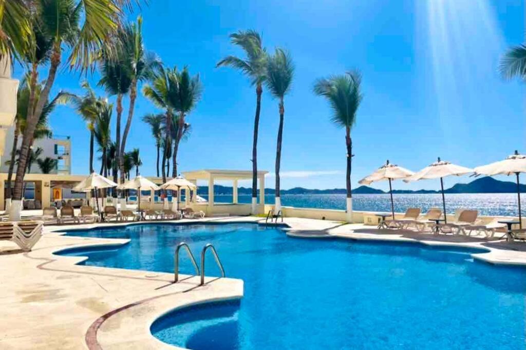 Espectacular Apto A Pie De Playa Con Vista Al Mar Manzanillo Exterior photo